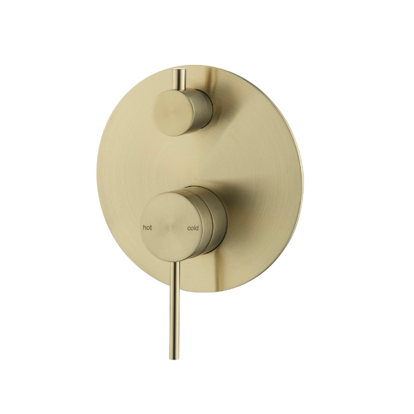 Mica Shower Mixer with Diverter – 1P | French Gold