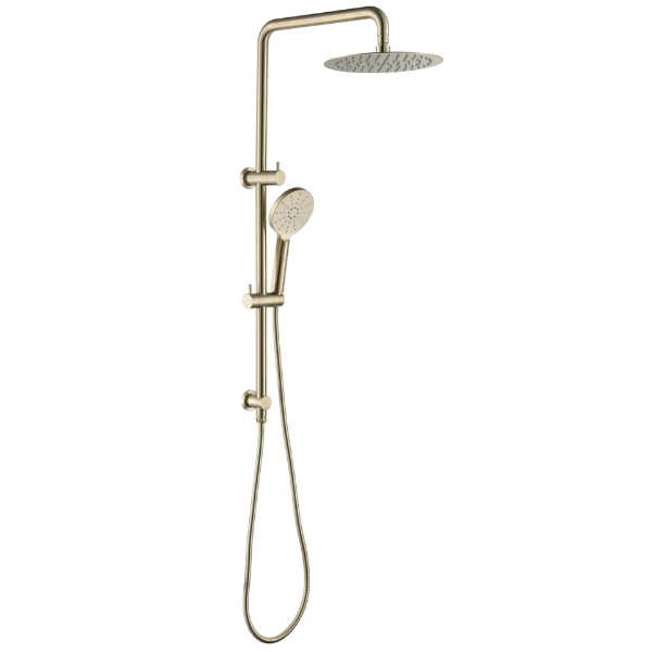 Mica Dual Shower Rail | Brushed Gold