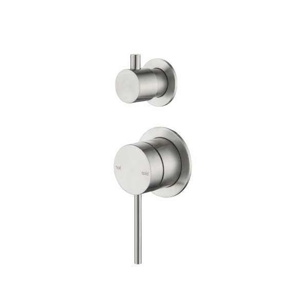 Mica Shower Mixer with Diverter – 2P | Brushed Nickel