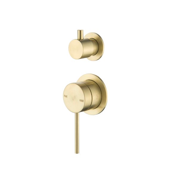 Mica Shower Mixer with Diverter – 2P | French Gold