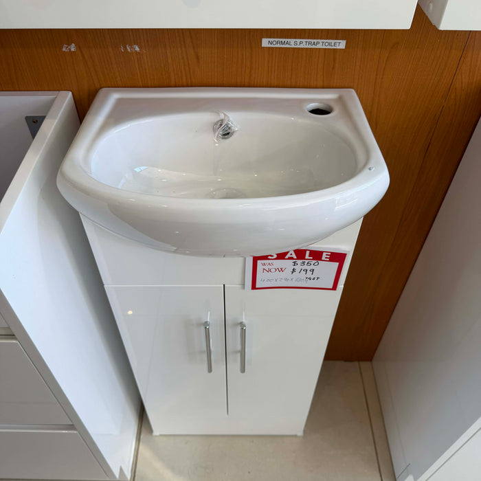 400mm White Bathroom Vanity