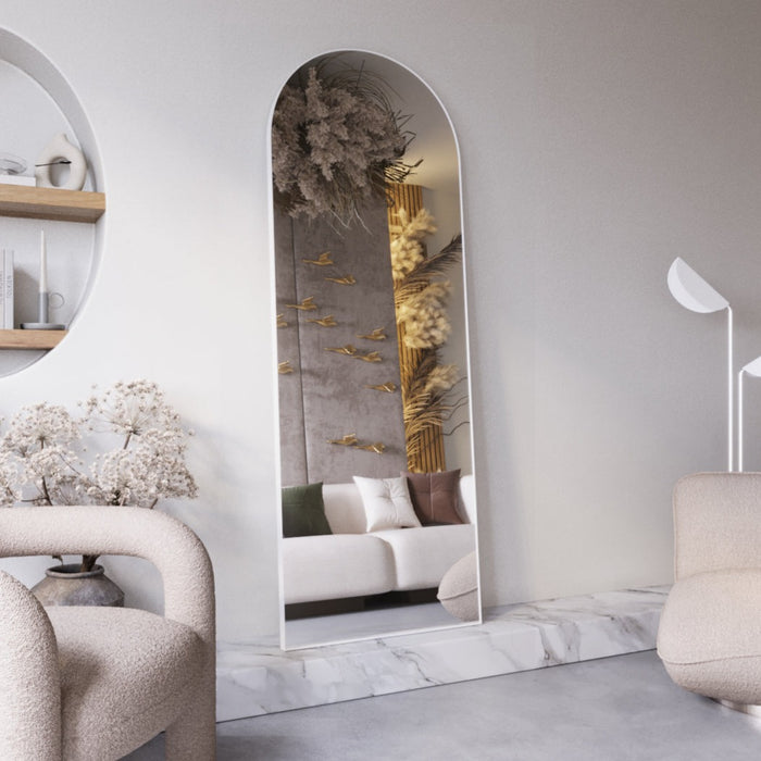 WHITE ARCH MIRROR | 1700 x 600mm