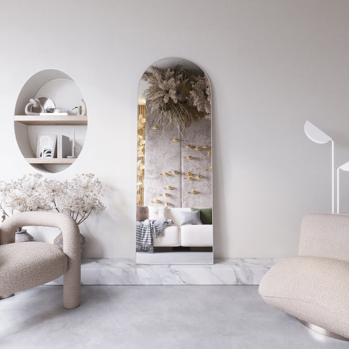 WHITE ARCH MIRROR | 1700 x 600mm