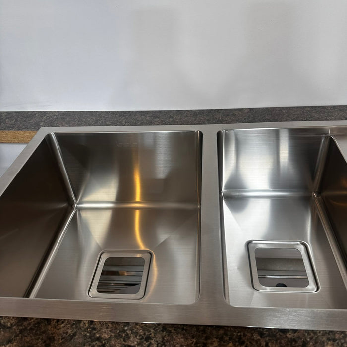 920mm Smooth Chrome Double Sink