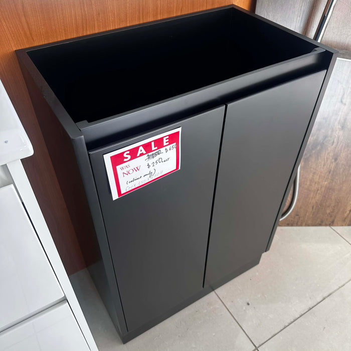 600mm Black Bathroom Vanity