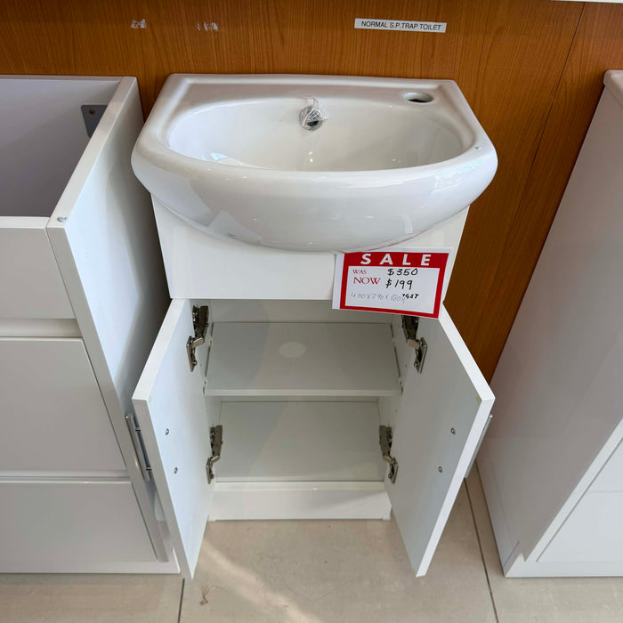 400mm White Bathroom Vanity