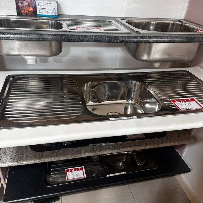 1180mm Chrome Single Sink