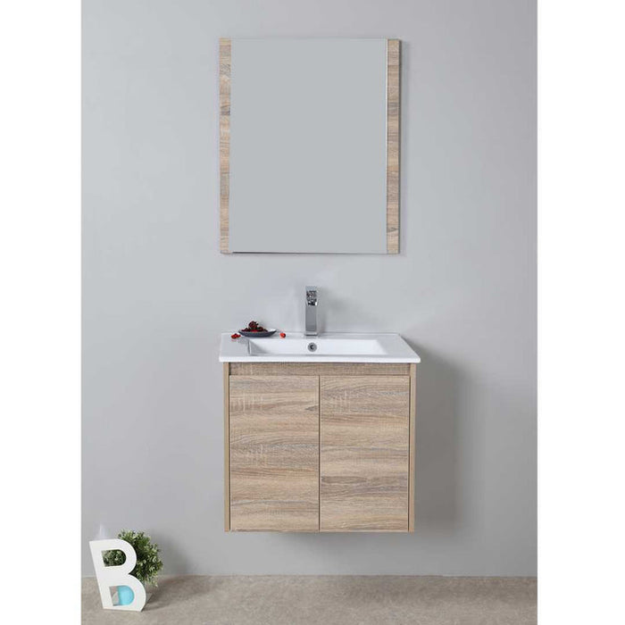 Grace Timber Look Wall Hung Vanity 1200mm Drawers On Right