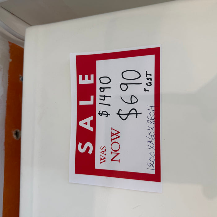 White Vanity with Ceramic Under-Mount Basin
