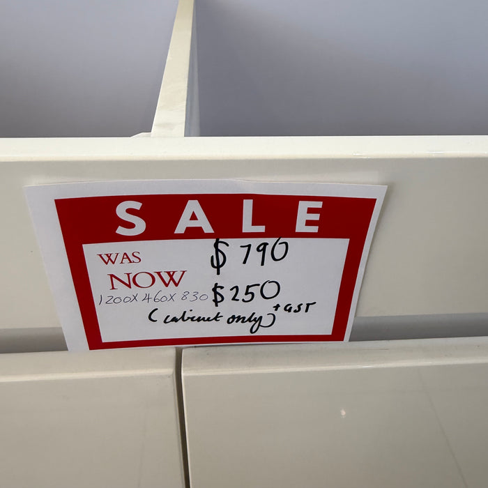 White Vanity Cabinet Double Basin Cabinet Only