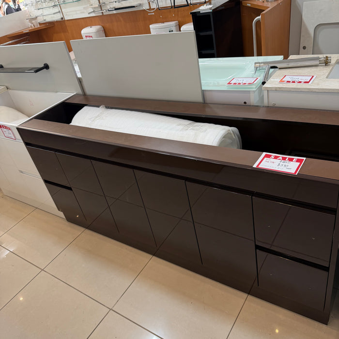 Dark Chocolate Vanity 1800mm Cabinet Only
