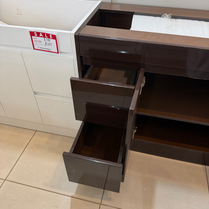 Dark Chocolate Vanity 1800mm Cabinet Only