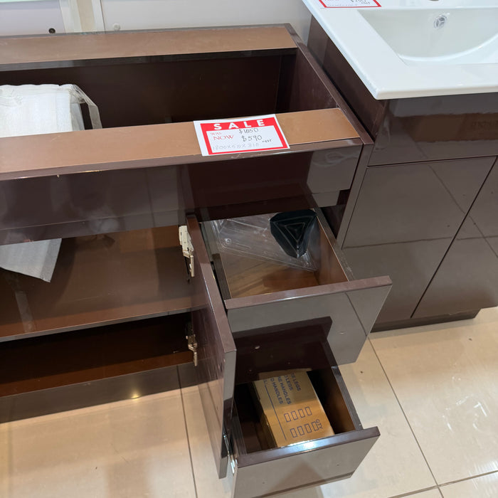 Dark Chocolate Vanity 1800mm Cabinet Only