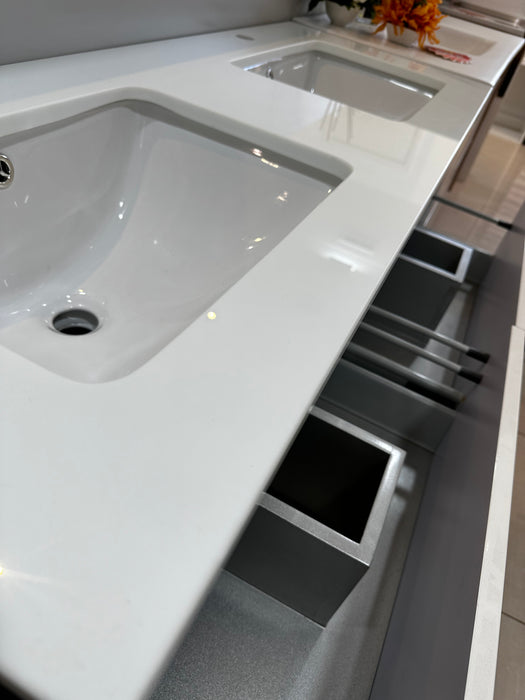 White Double Basin Vanity 1200mm | WD1200
