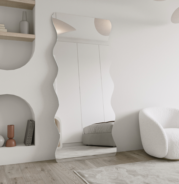 WAVY IRREGULAR / ASYMMETRIC MIRROR | 1800 X 800