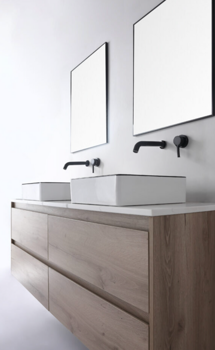 Macleod Gloss White with Black Edge Basin