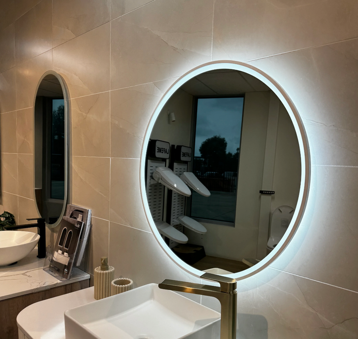 Windsor Frameless Round LED Mirror