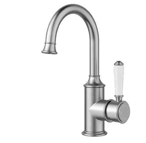 Bellavista Basin Mixer with Handle - Gooseneck