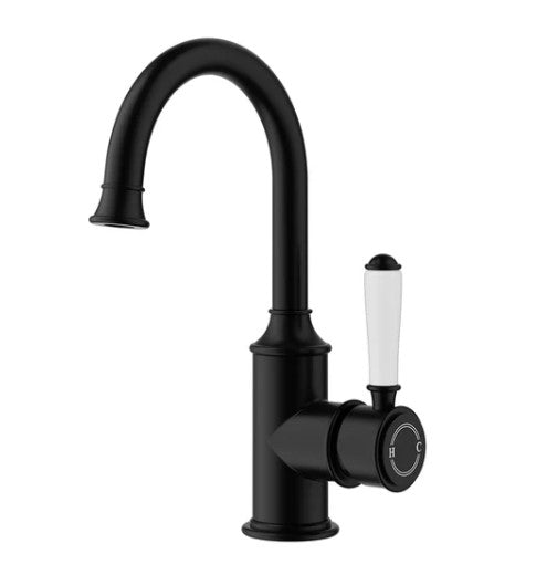 Bellavista Basin Mixer with Handle - Gooseneck