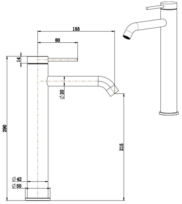 Mica Tall Basin Mixer