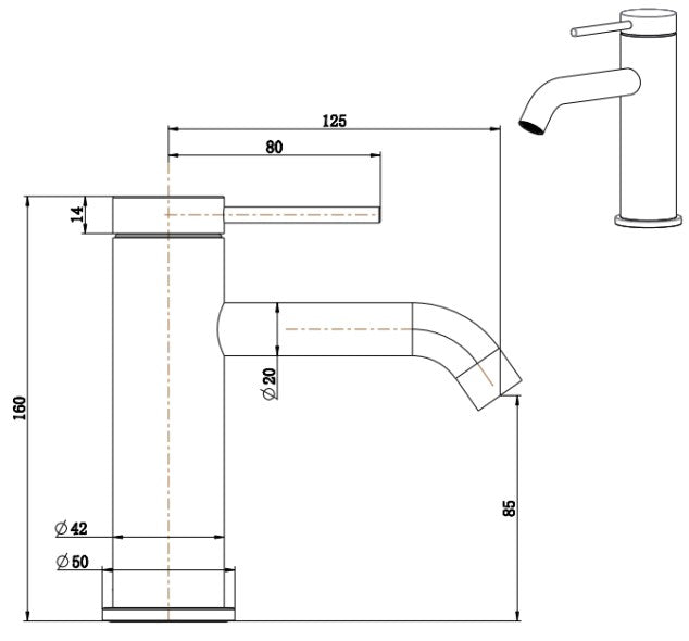 Mica Basin Mixer