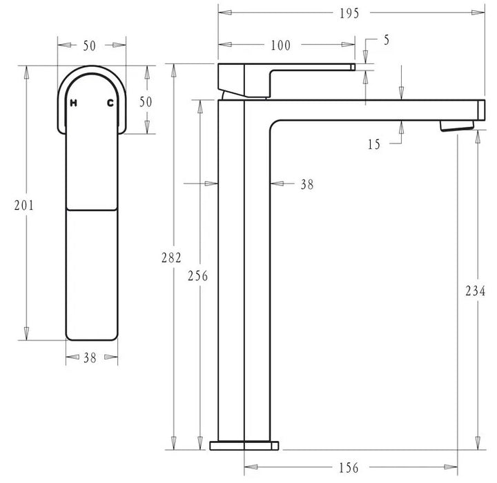 Flores Tall Basin Mixer