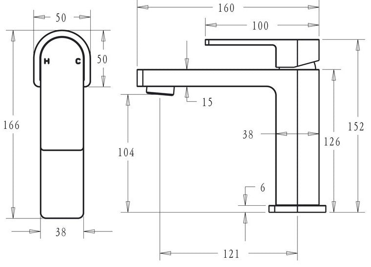 Flores Basin Mixer