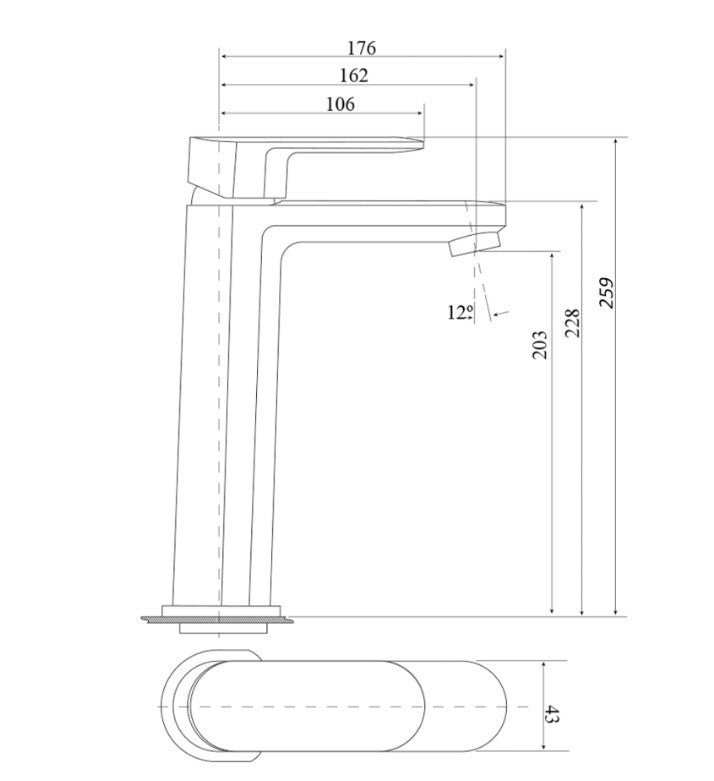 Supra Tall Basin Mixer