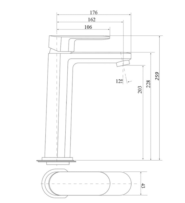 Supra Tall Basin Mixer