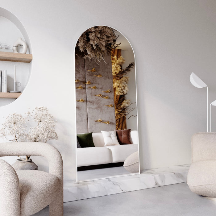 WHITE ARCH MIRROR | 1800 x 800mm