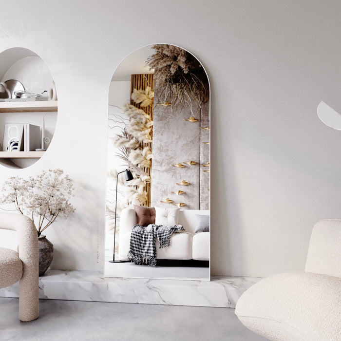 WHITE ARCH MIRROR | 1800 x 800mm