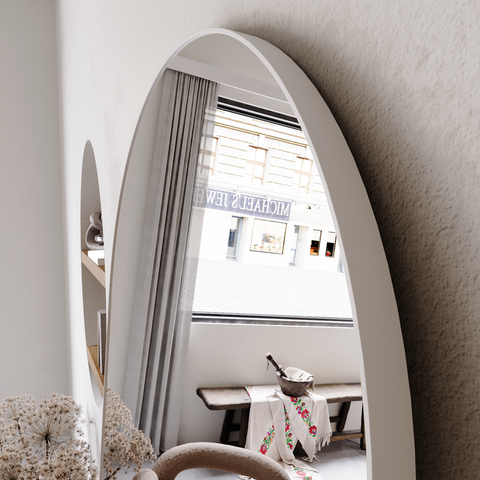 WHITE ARCH MIRROR | 1800 x 800mm