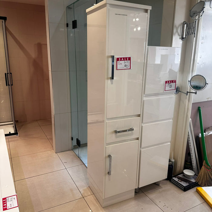 410mm White Glossy Cabinet