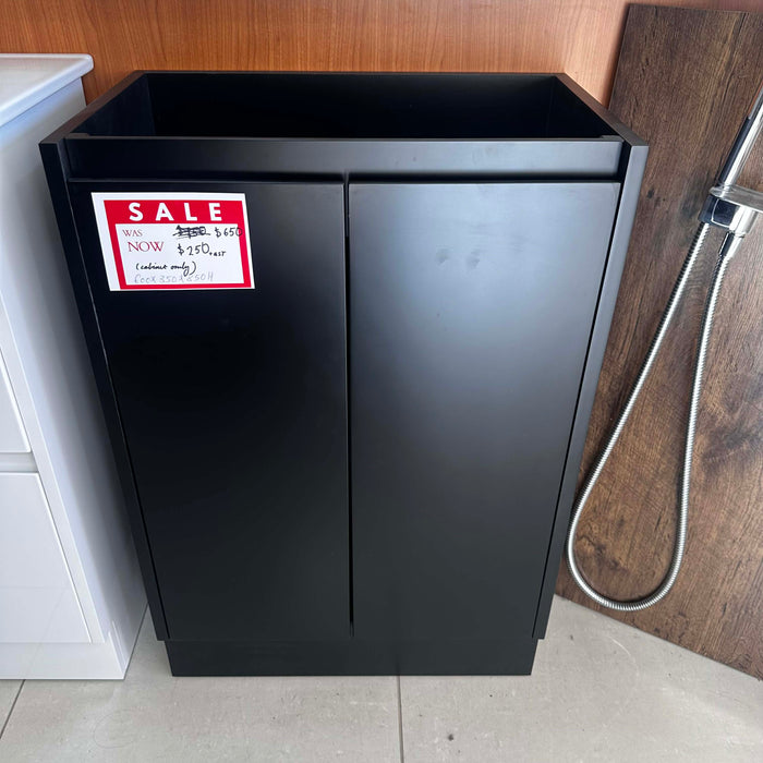 600mm Black Bathroom Vanity