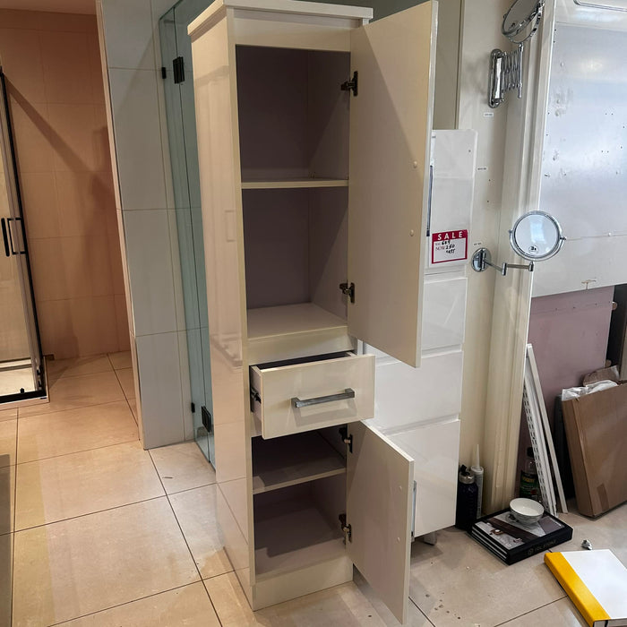 410mm White Glossy Cabinet