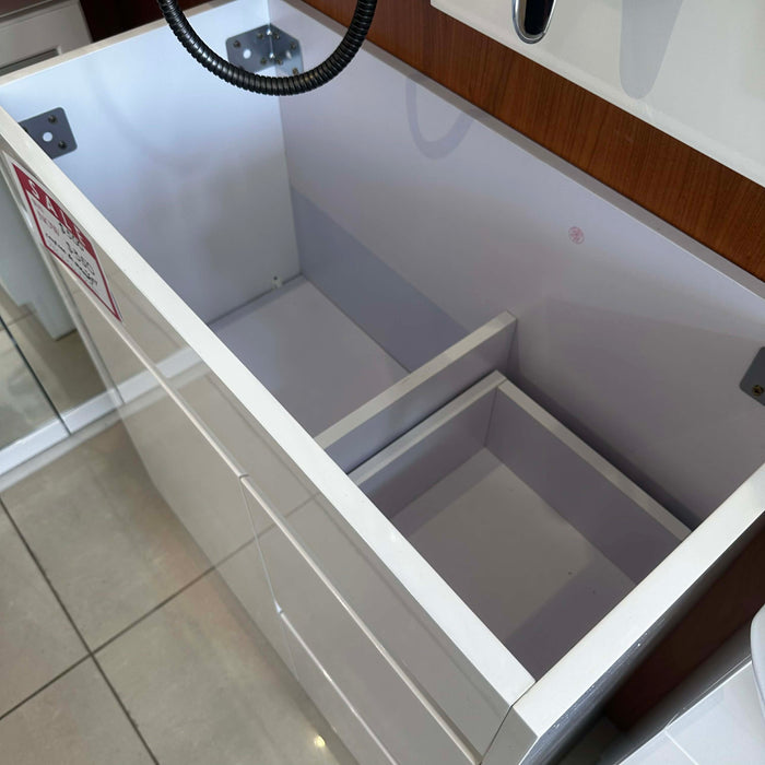 750mm White Vanity