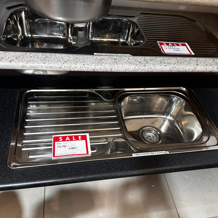 915mm Chrome Single Sink