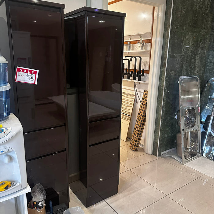 390mm Chocolate Glossy Cabinet