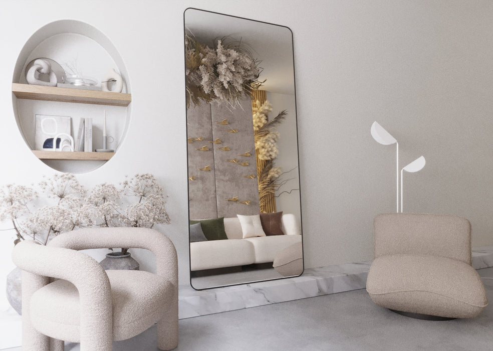 BLACK RECTANGLE MIRROR | 1800 x 800