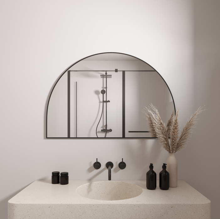 BLACK ARCH VANITY MIRROR | 800 x 1200mm (ASHLEY)