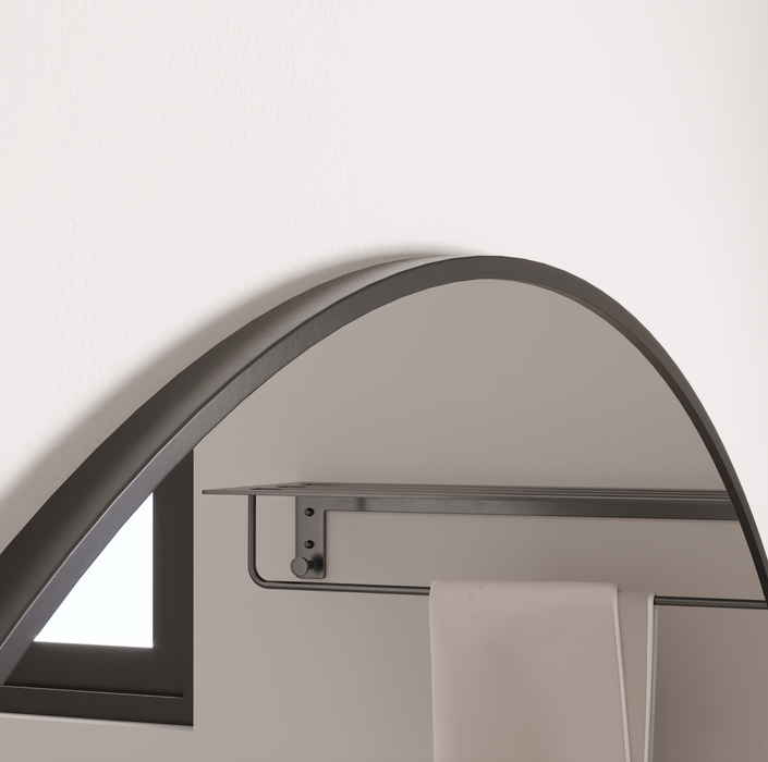 BLACK ARCH VANITY MIRROR | 800 x 1200mm (ASHLEY)