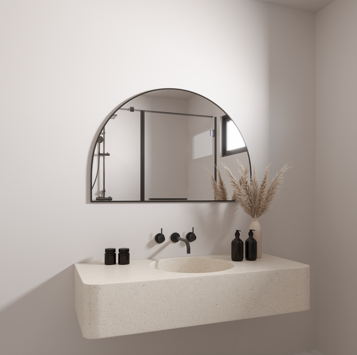 BLACK ARCH VANITY MIRROR | 800 x 1200mm (ASHLEY)