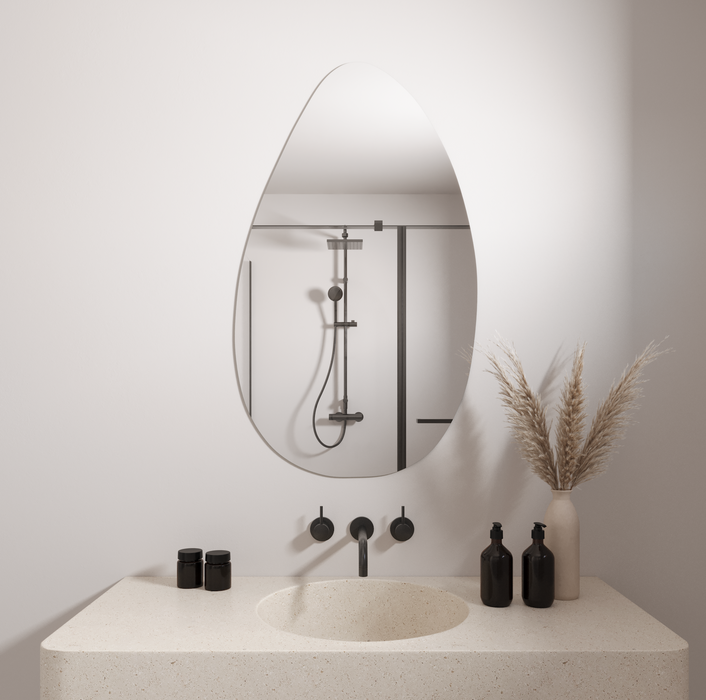 PEBBLE IRREGULAR / ASYMMETRIC MIRROR | 1200 X 700mm