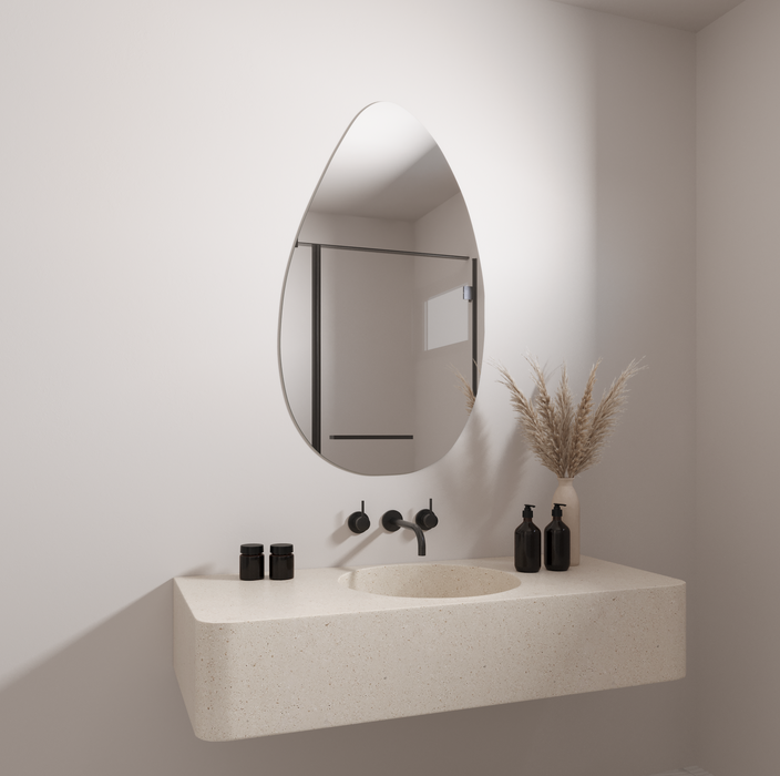 PEBBLE IRREGULAR / ASYMMETRIC MIRROR | 1200 X 700mm