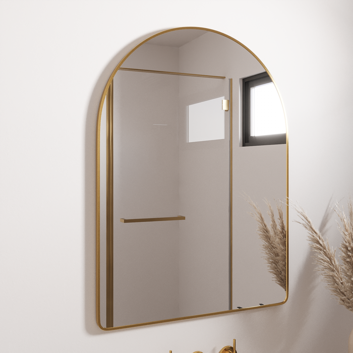 GOLD ARCH VANITY MIRROR | 950 X 700mm